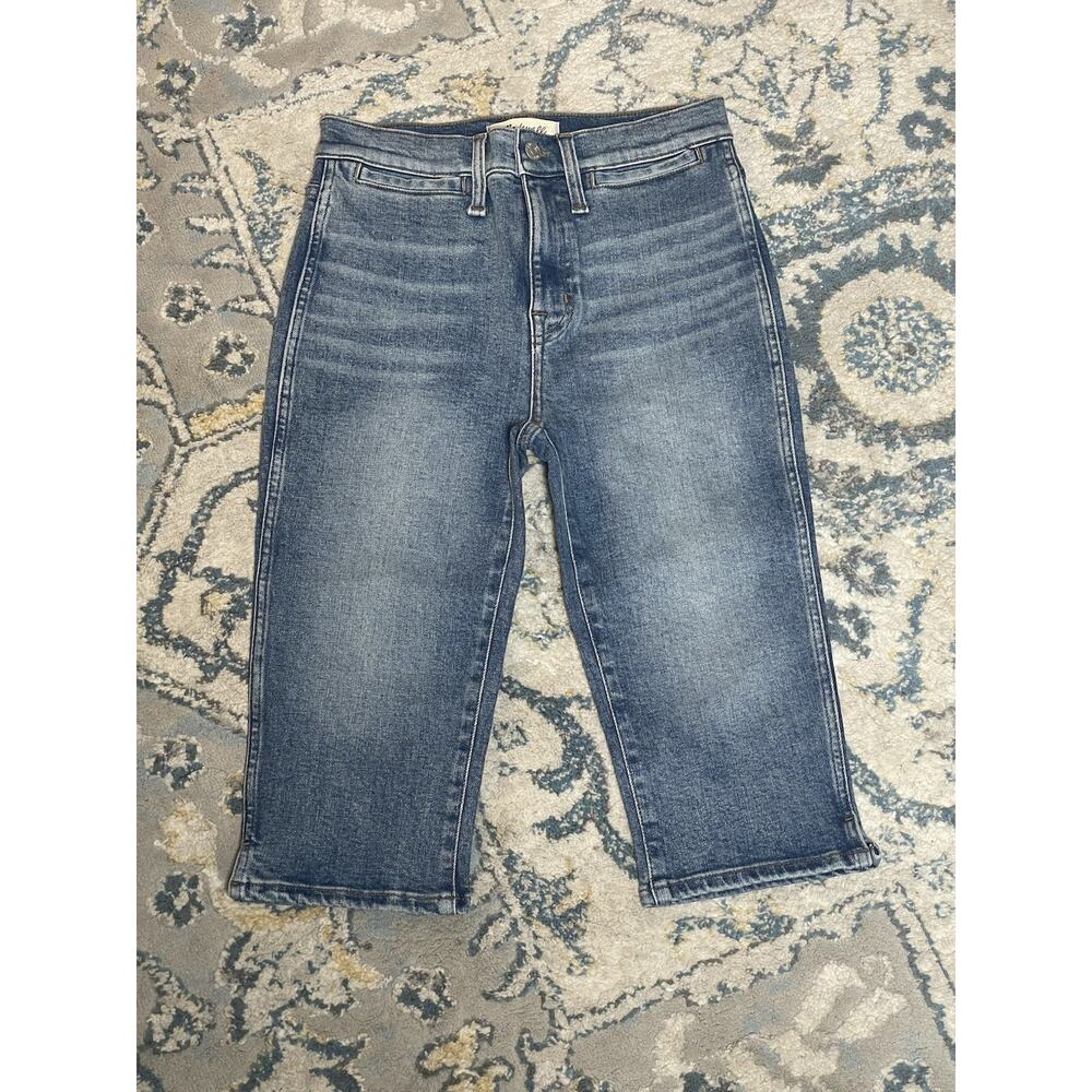 Madewell “the 90’s Capri Jean” In Cayer Wash High Waist Size 25